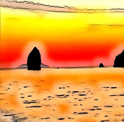 Tramonto alle Eolie - a Photographic Art Artowrk by Letterio Scopelliti